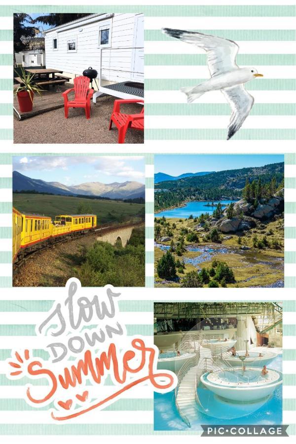 Mobil Home Dans Camping Saillagouse Exterior foto